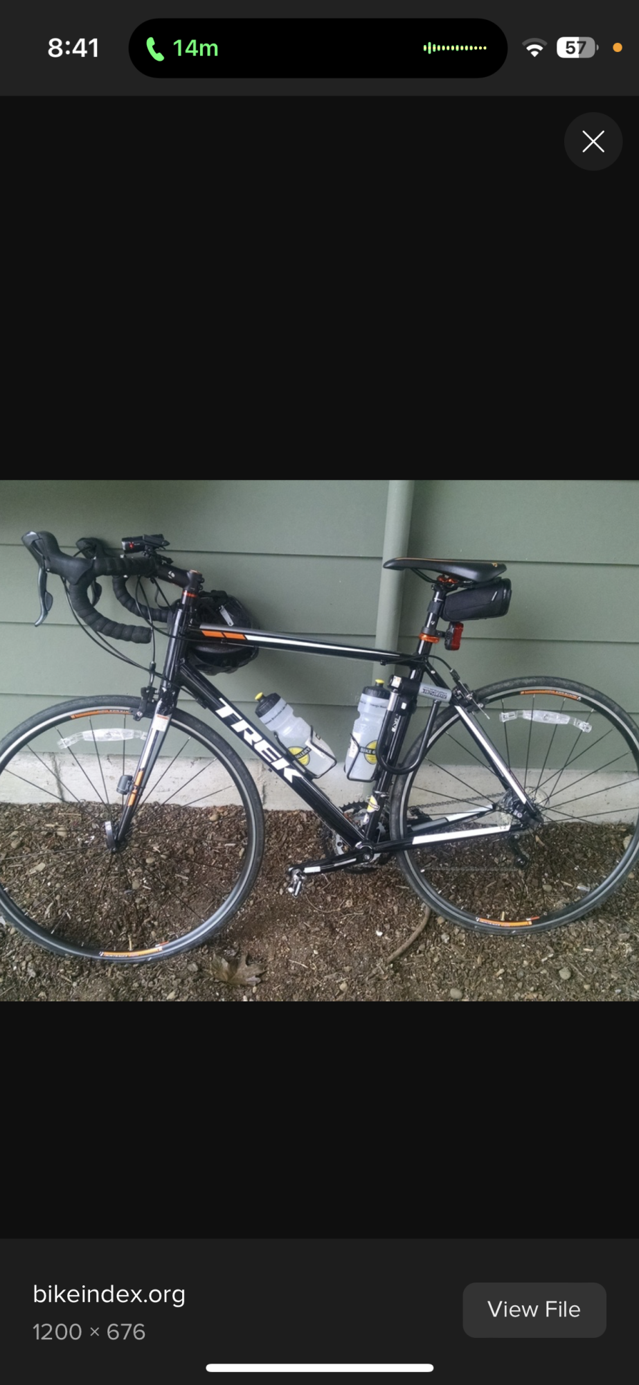 2016 Trek One series 1.2 Black, Silver, gray or bare metal, and Orange