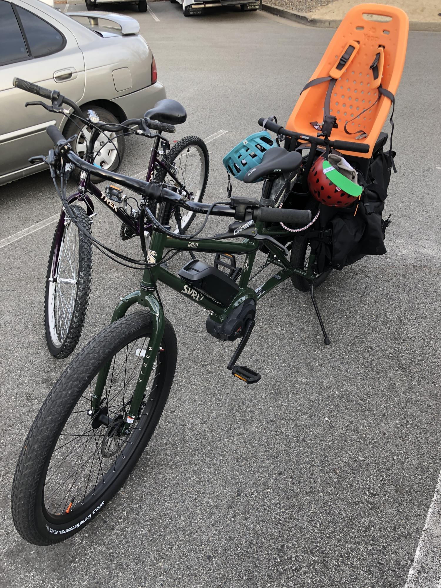 2021 Surly Big Easy S cargo bike (rear storage) Green