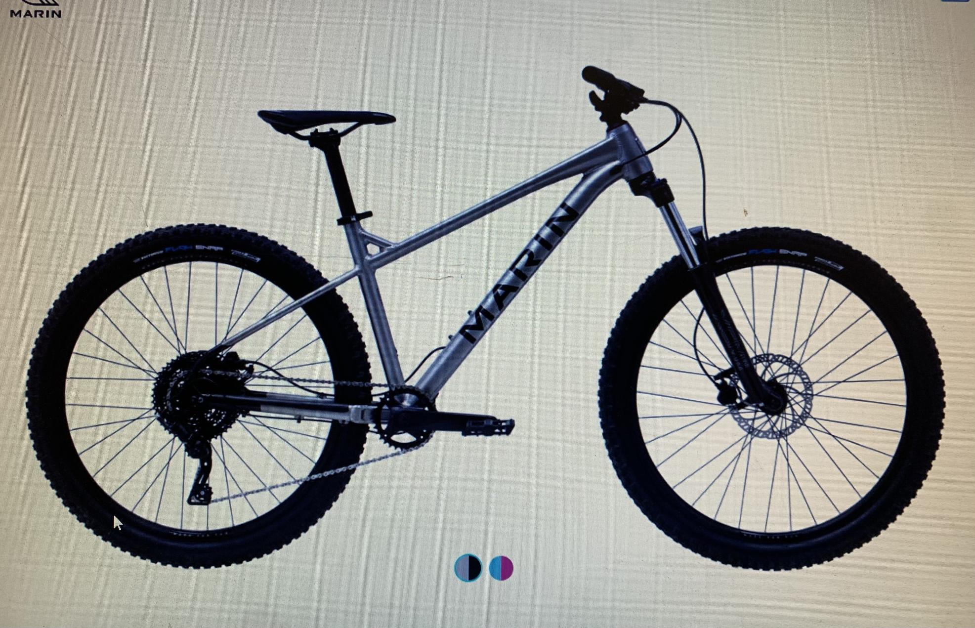 2022 Marin Bikes San Quentin Silver, gray or bare metal