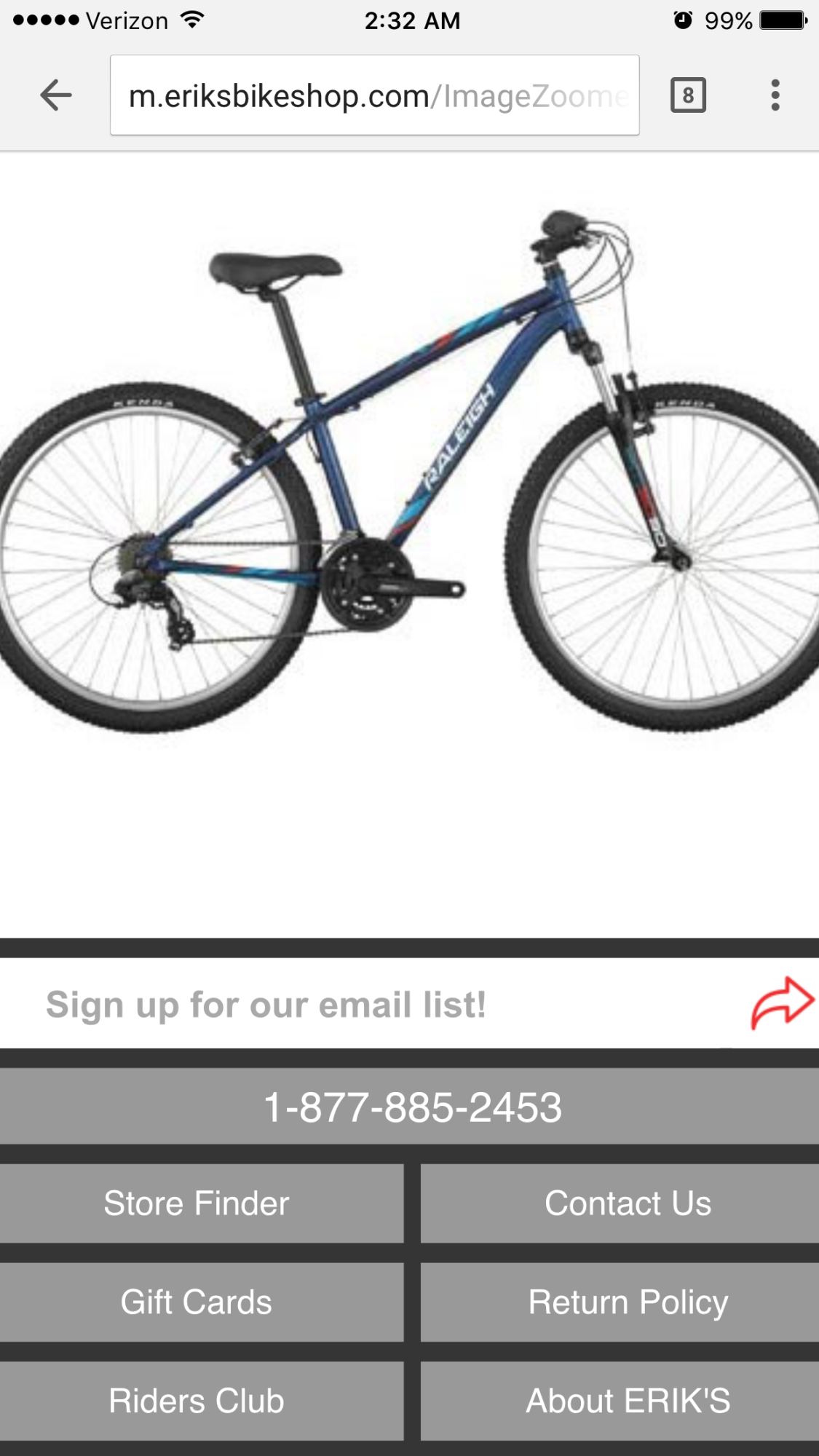 2016 Raleigh EVA 2 Blue