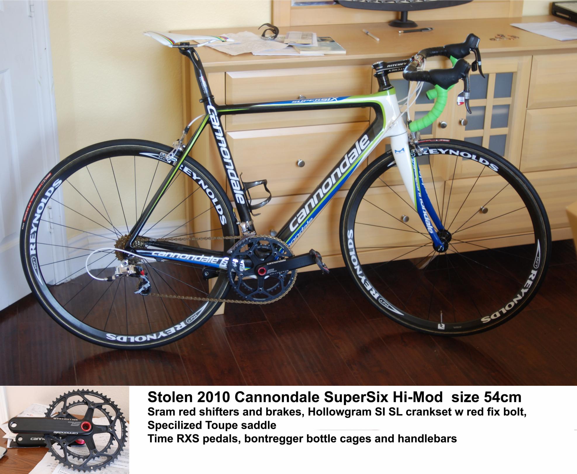 2010 Cannondale Super Six Hi Mod Team Black