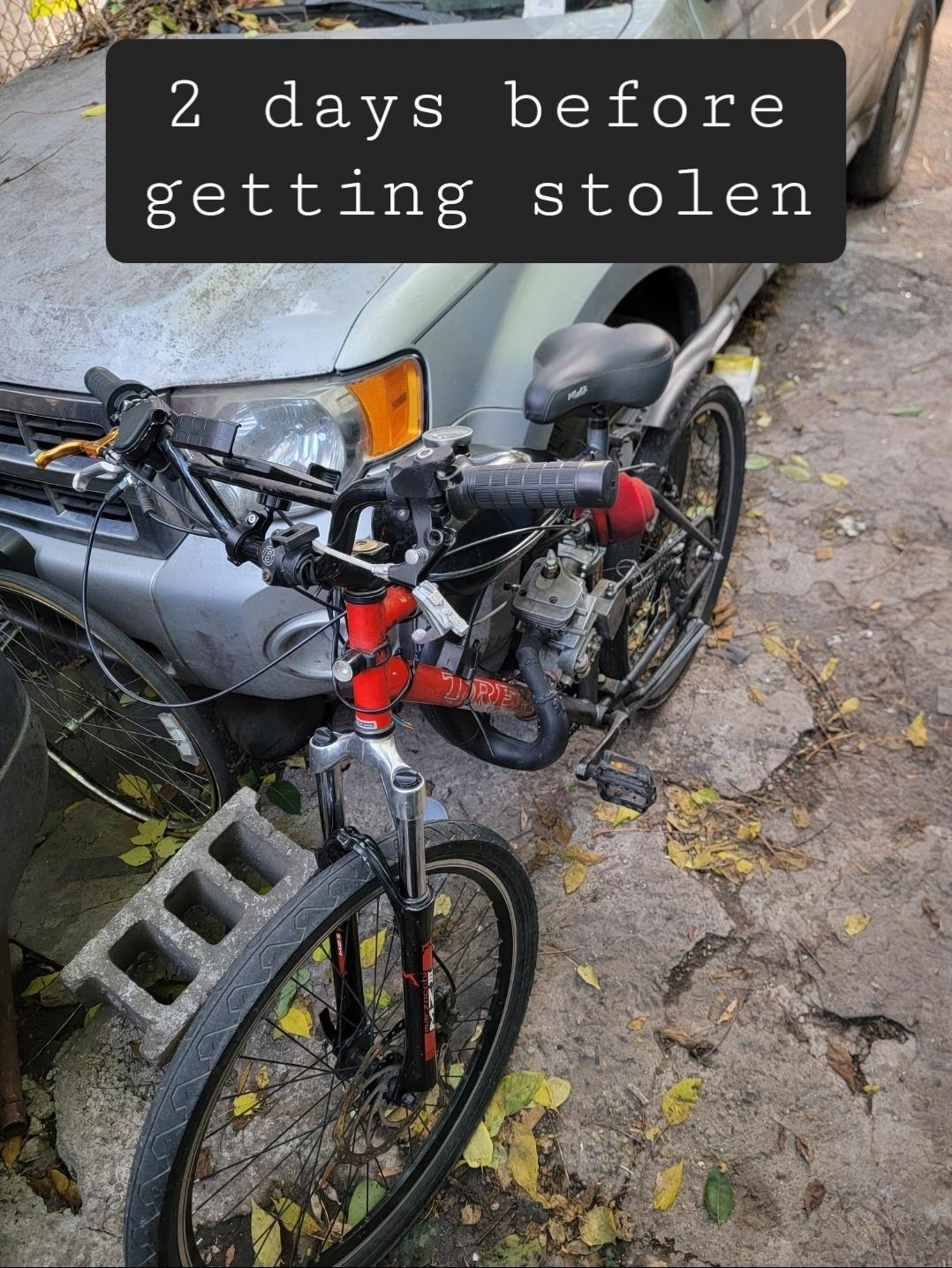 My self Trek 820 st scooter (not electric) Orange and Silver, gray or bare metal