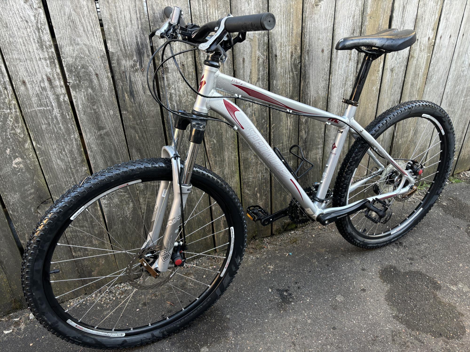 2009 Specialized Myka HT Elite Silver, gray or bare metal