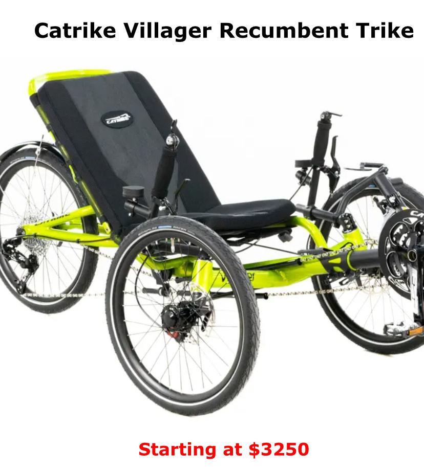 2021 Catrike Expedition recumbent Green