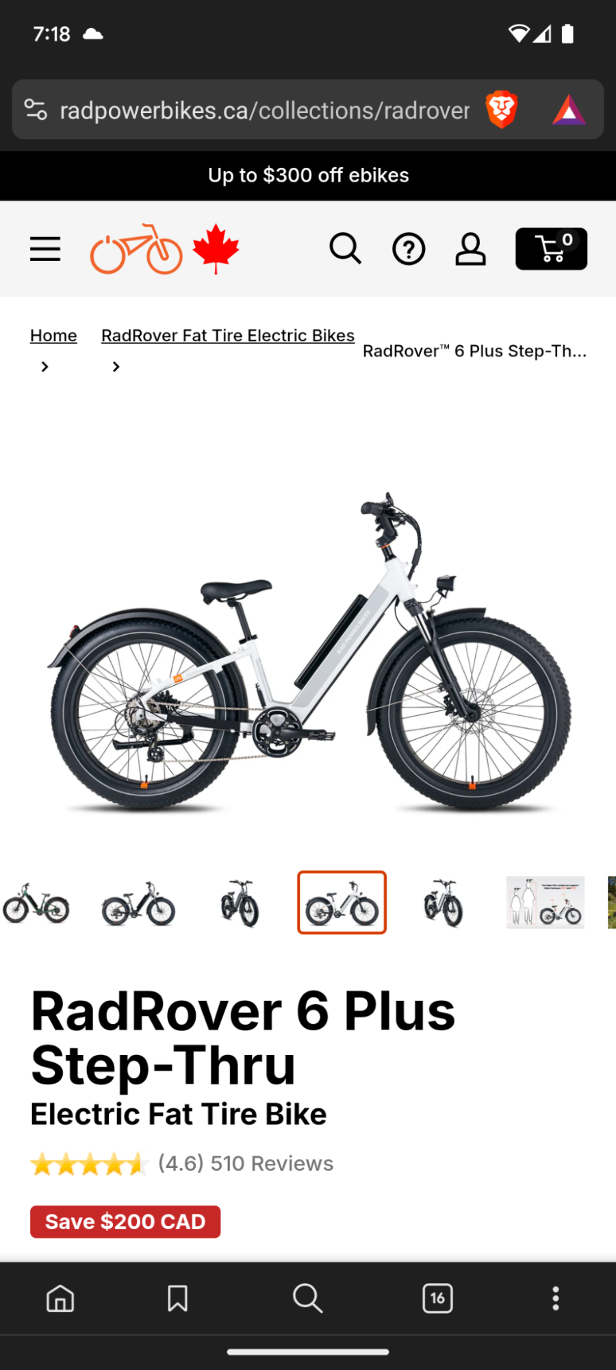 2022 Rad Power Bikes 6 plus White