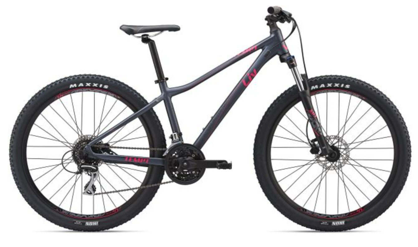 2019 Giant Tempt 3 Silver, gray or bare metal and Pink