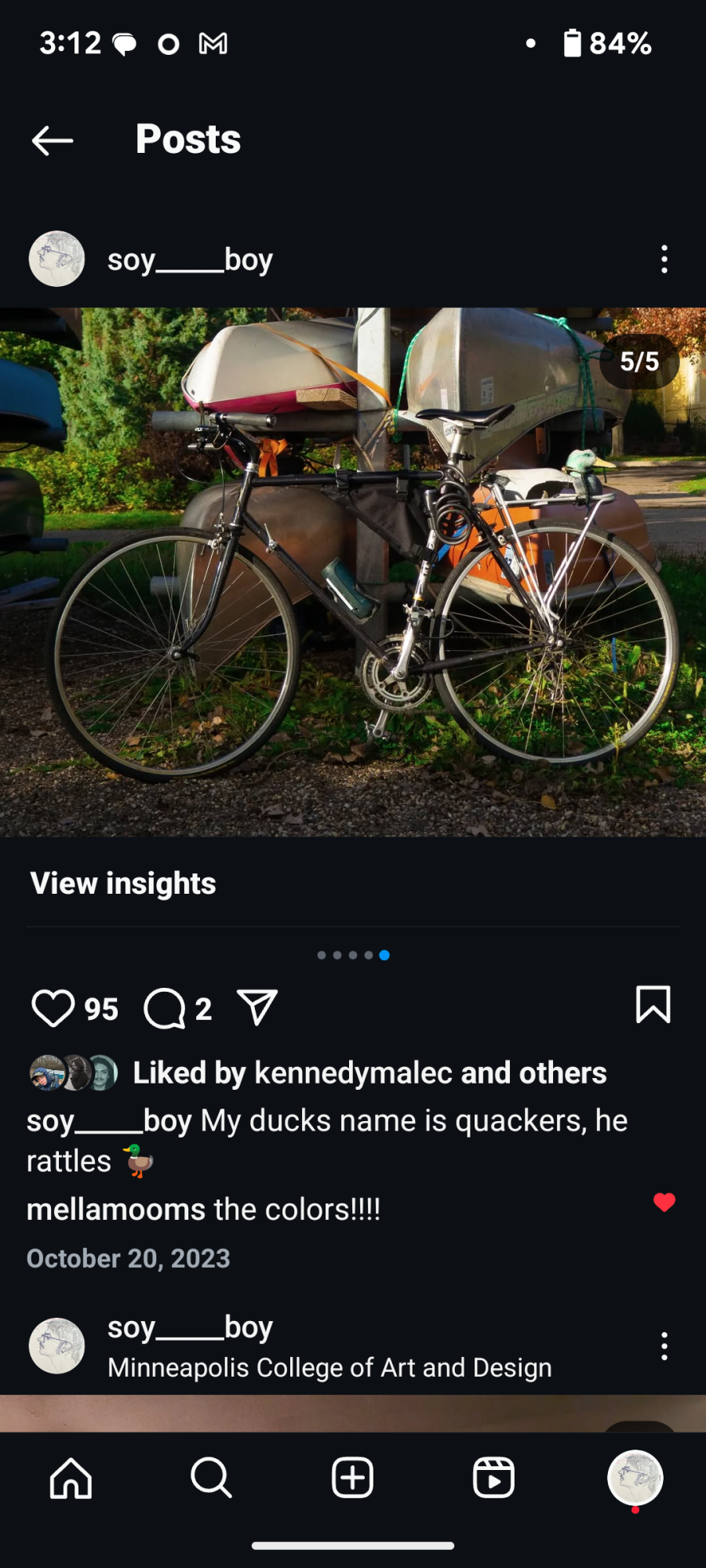 1982 Trek 412 Black