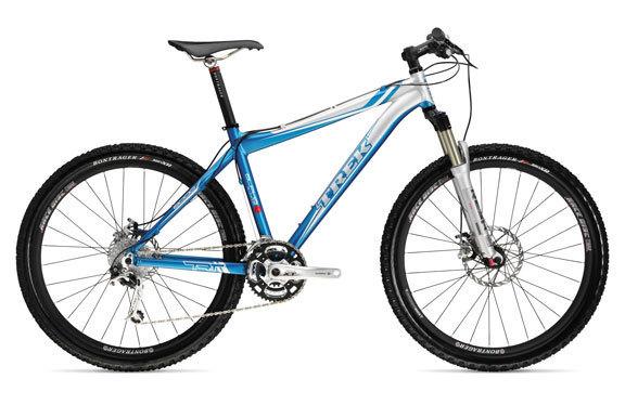2008 Trek 8000 Blue and Silver, gray or bare metal