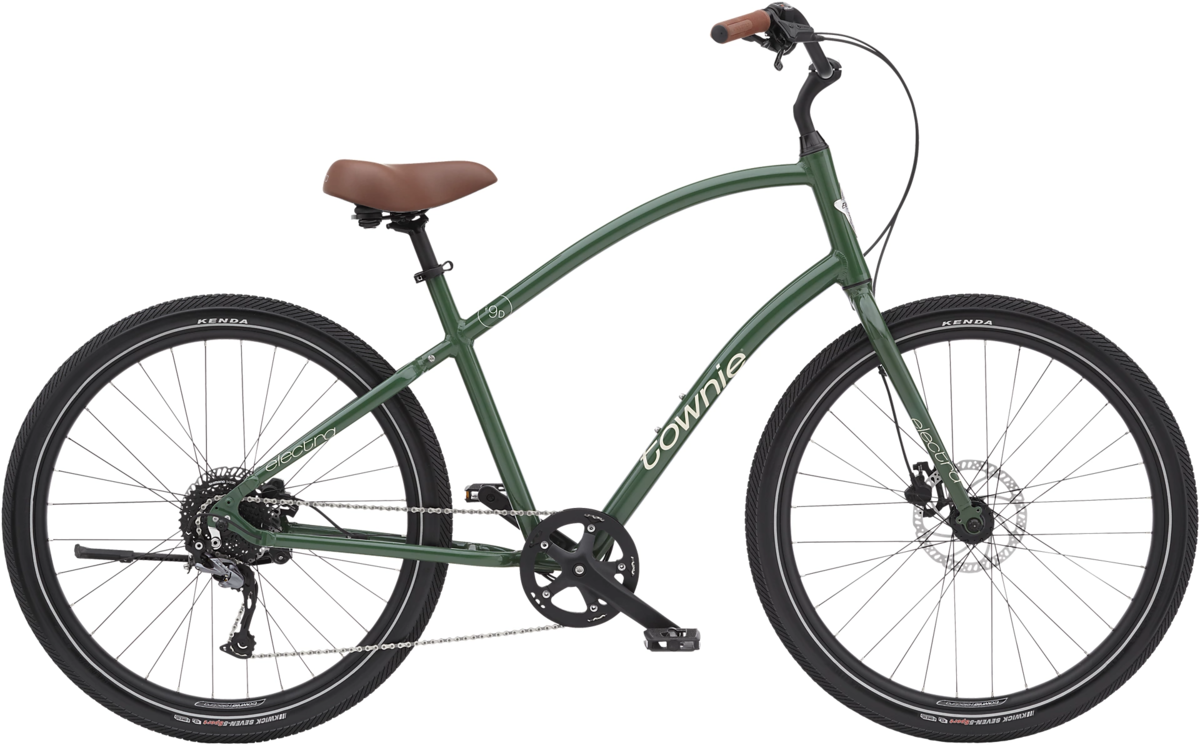 2022 Electra Townie Path 9D Step Over Pine Green