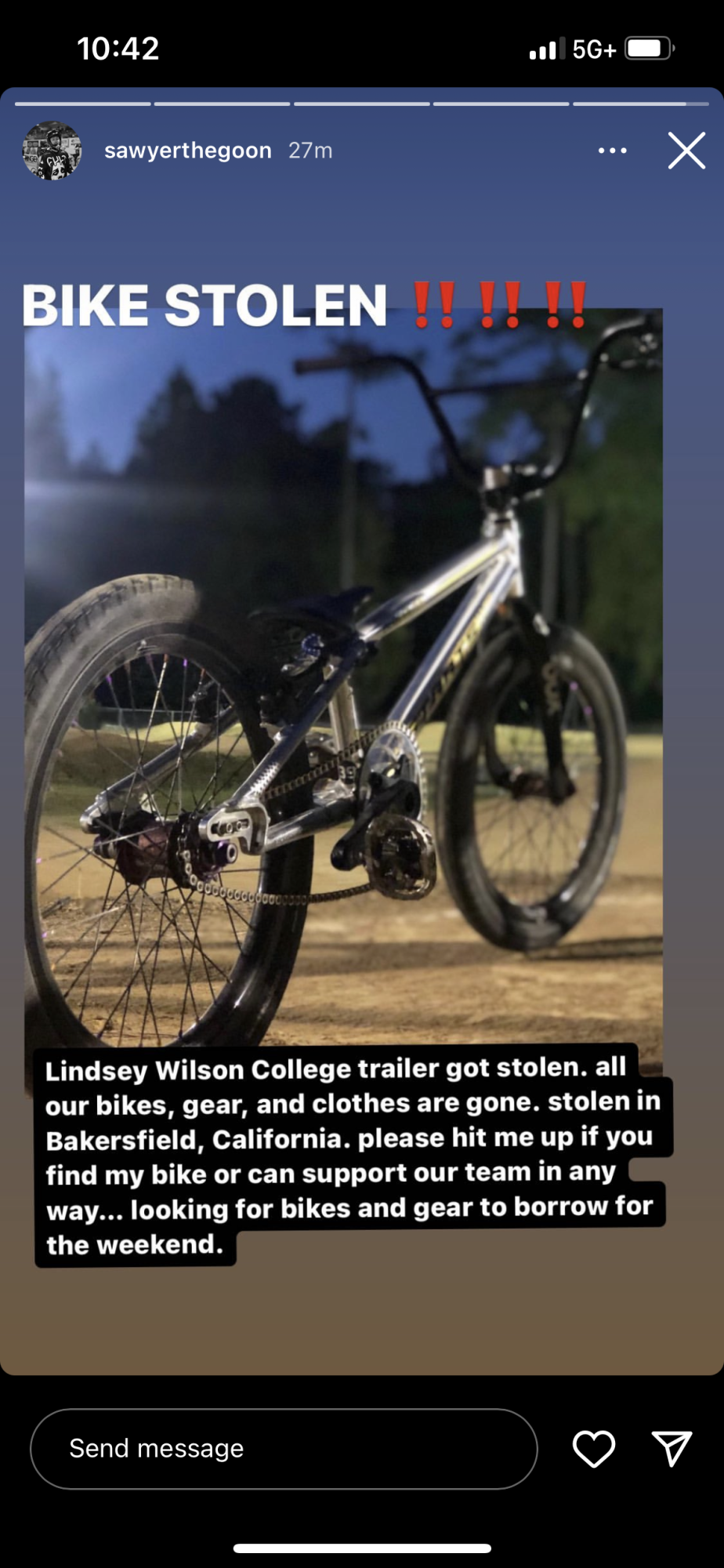 2020 Staats Staats Bloodline Pro BMX Silver, gray or bare metal