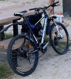 2013 Merida Bikes Black, Blue, and White