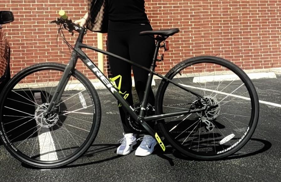 2021 Trek FX 1 Disc Silver, gray or bare metal and Black