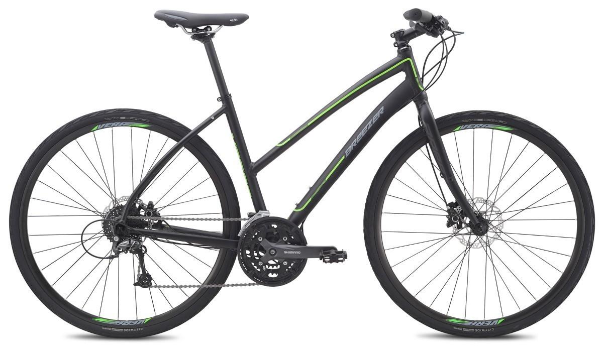 2015 Breezer Breezer Greenway black w/ green stripe, extra small, low step thru, aluminum Black