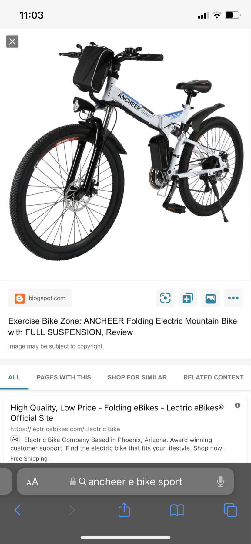 2020 ANCHEER sport White, Blue, and Black