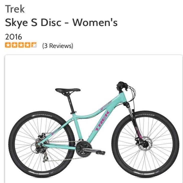 2016 Trek Skye S Disc Teal