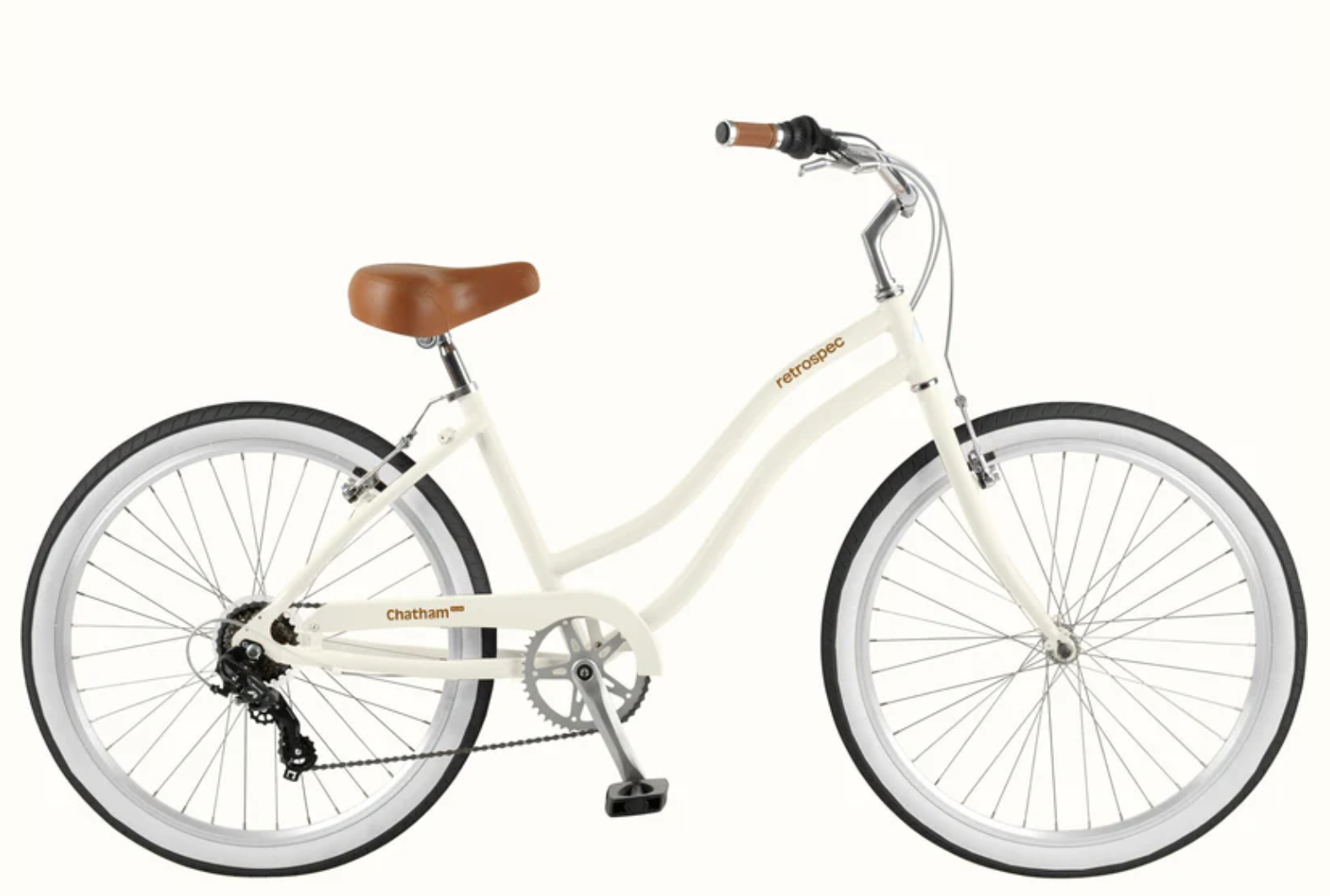 2024 Retrospec Chatham Plus Aluminum Beach Cruiser B... White