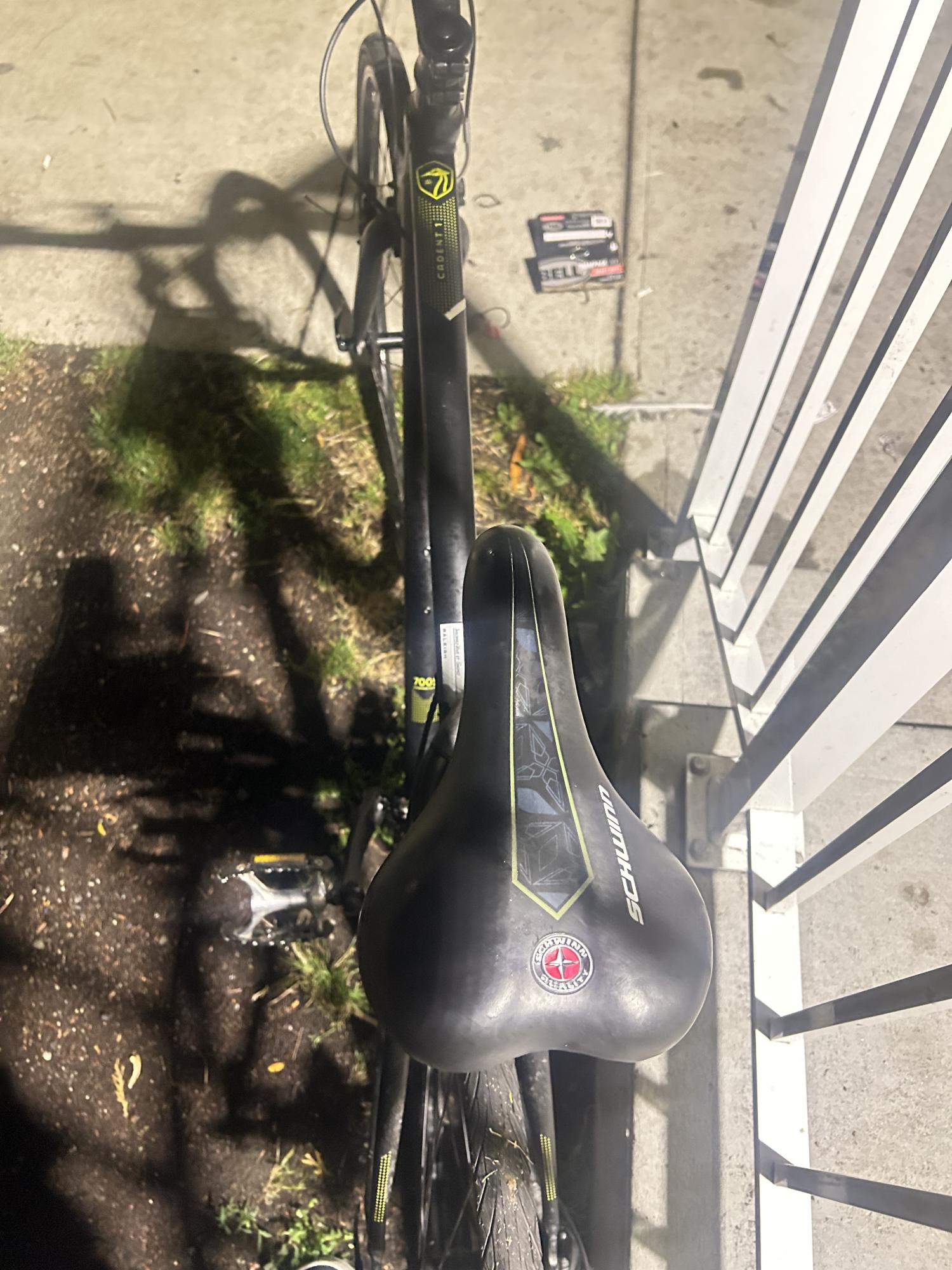 2021 Raleigh Black and Silver, gray or bare metal