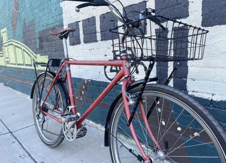 Schwinn Cimarron Red and Silver, gray or bare metal