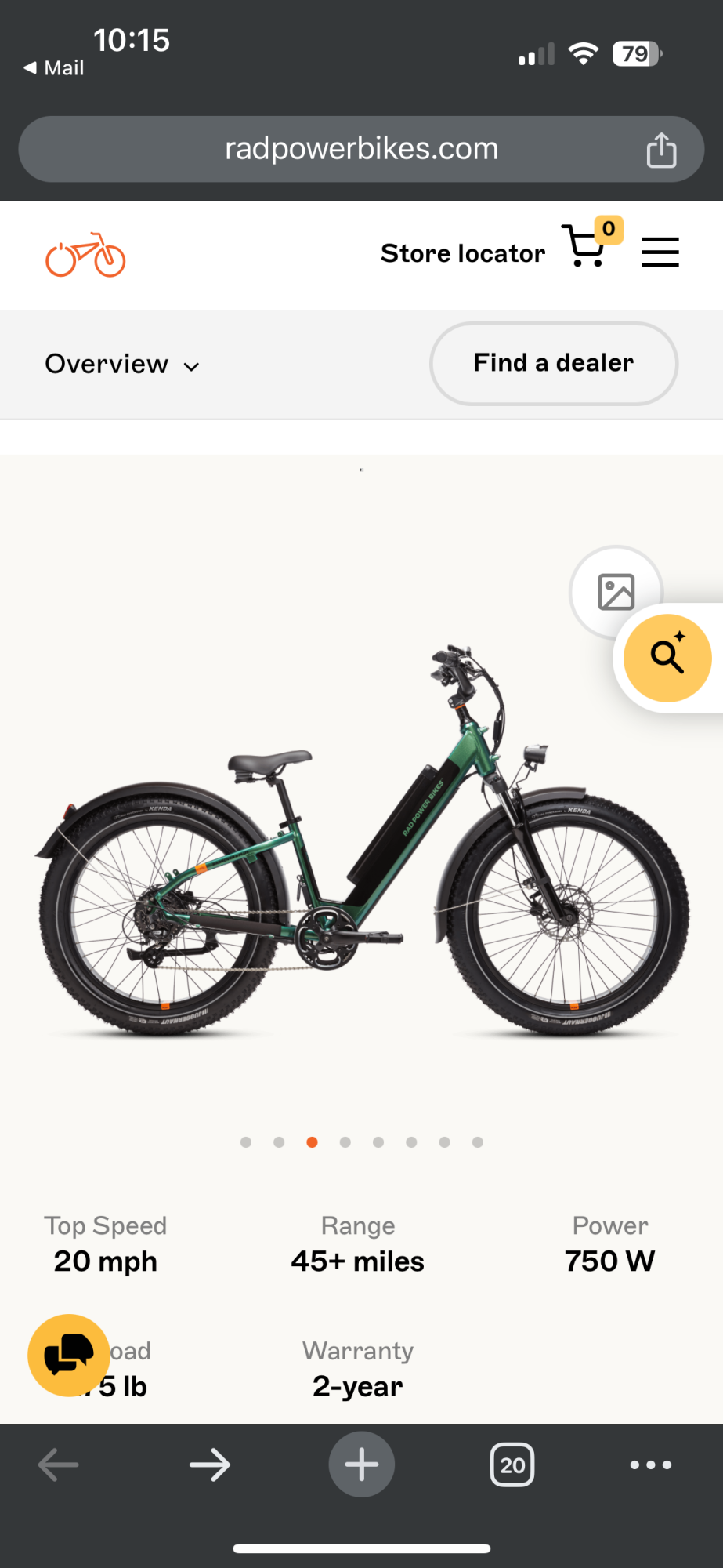 2023 Rad Power Bikes 6 Plus Electric Fat Tire-High Step Silver, gray or bare metal