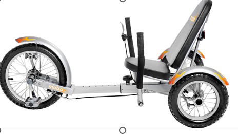Triton Mobo tricycle Silver, gray or bare metal