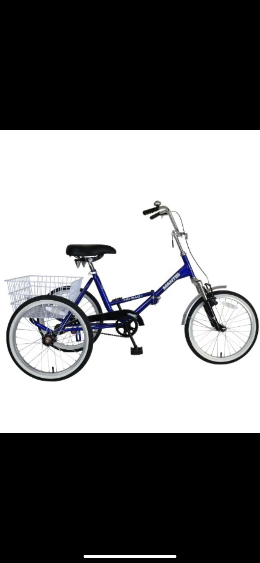 Mantis Tri-Rad Folding Adult Trike Blue