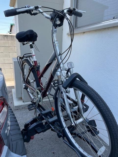 Specialized Red and Silver, gray or bare metal