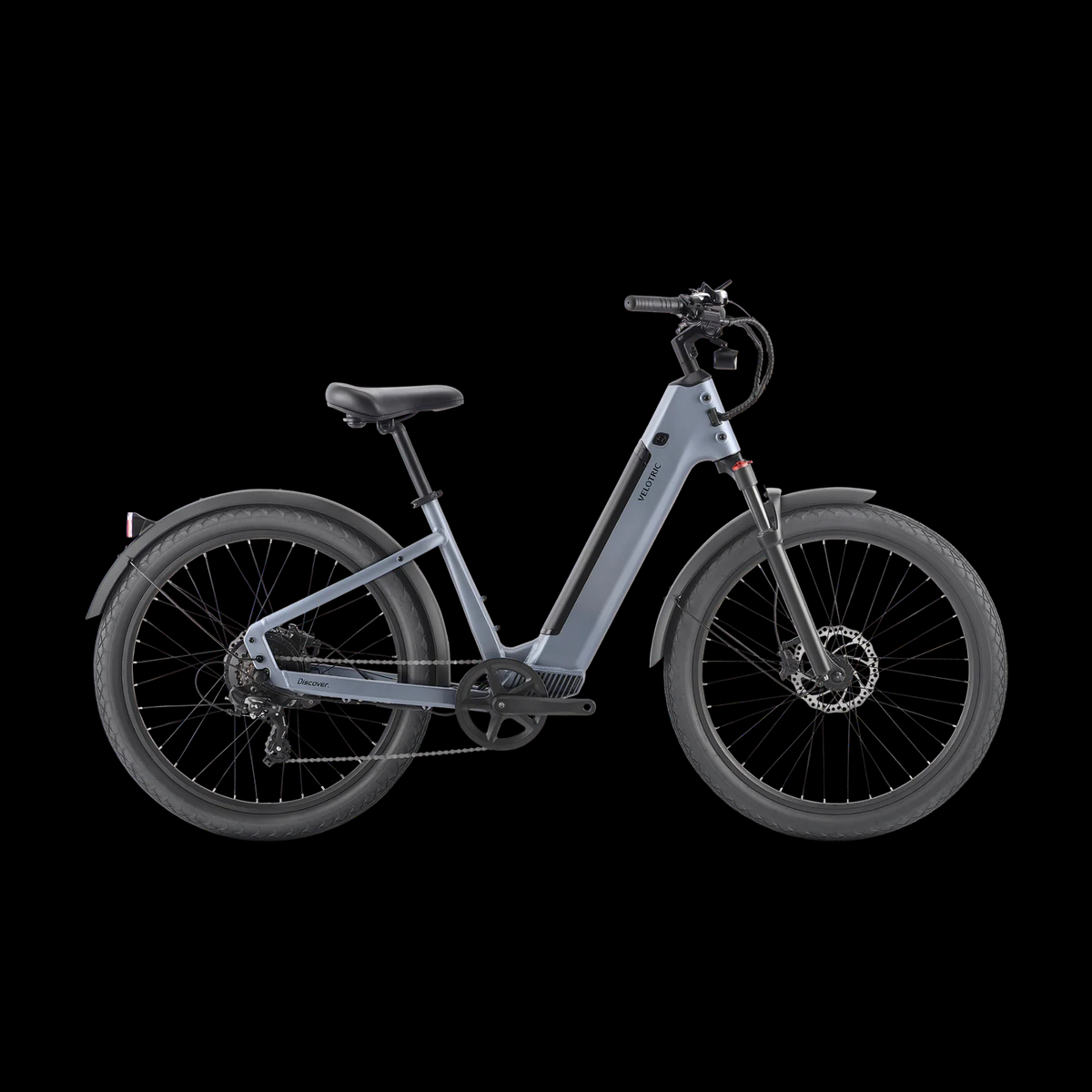 2023 Electric Bike Technologies Discover 1 Silver, gray or bare metal
