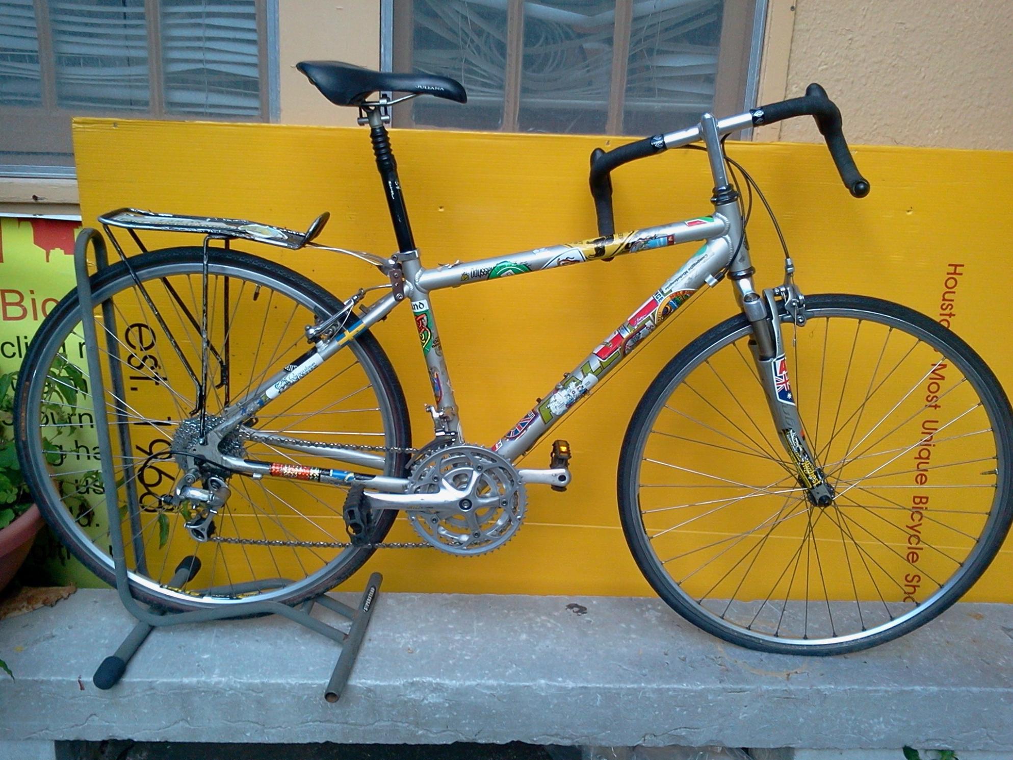 Raleigh  Stickers tape or other cover-up and Silver or Gray