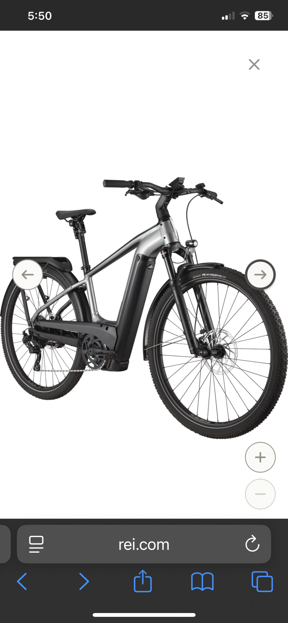 2023 Cannondale Tesoro Neo X 1 Silver, gray or bare metal
