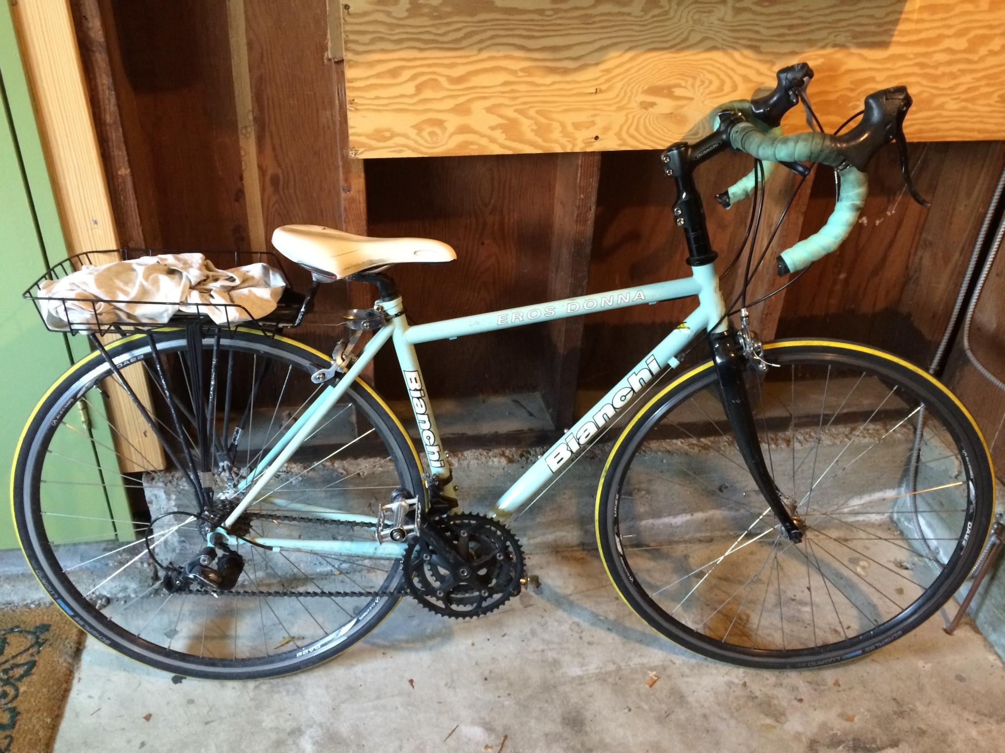 Bianchi Eros donna Blue and Yellow or Gold