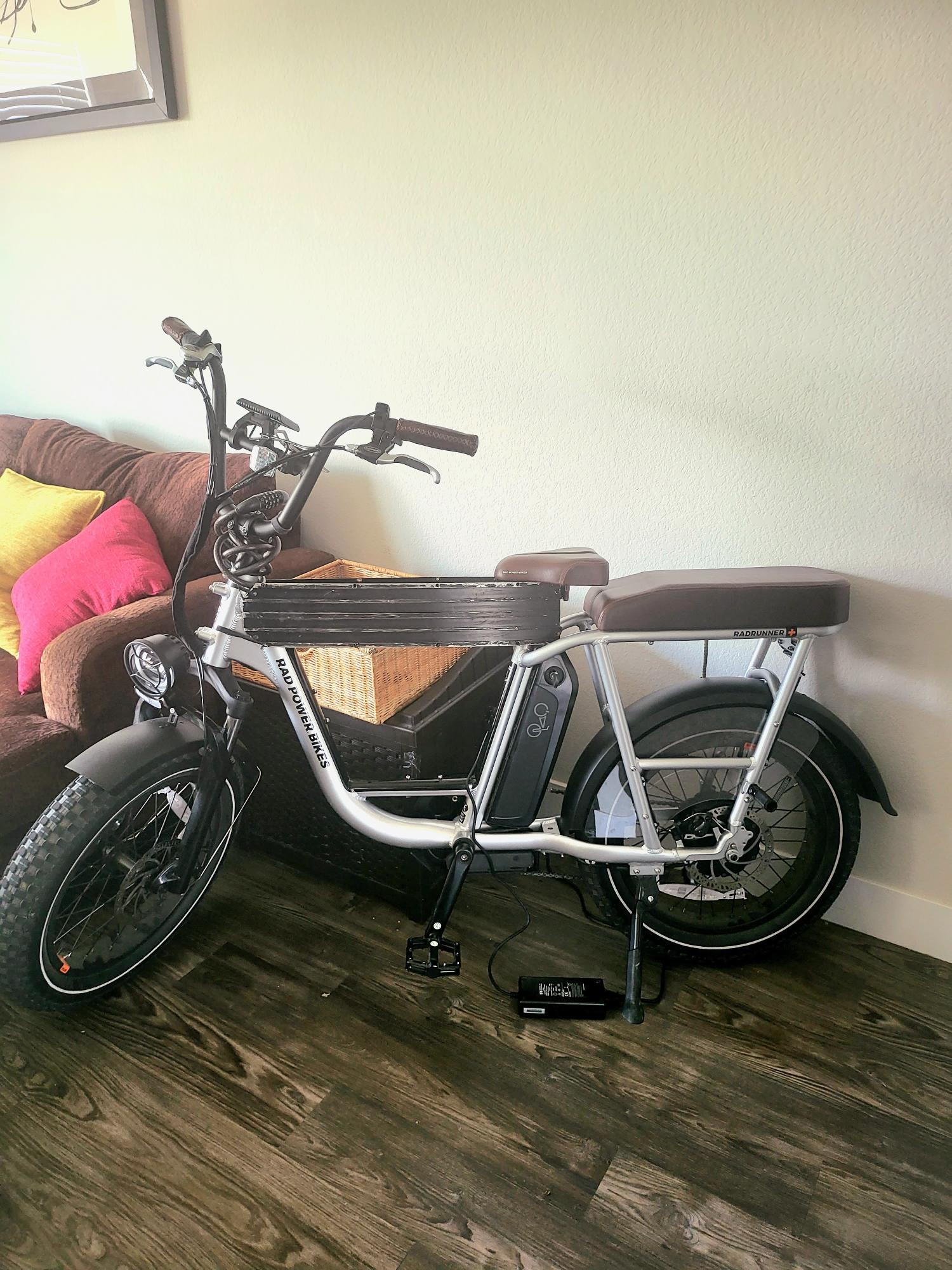 2022 Rad Power Bikes Radrunner plus Silver, gray or bare metal