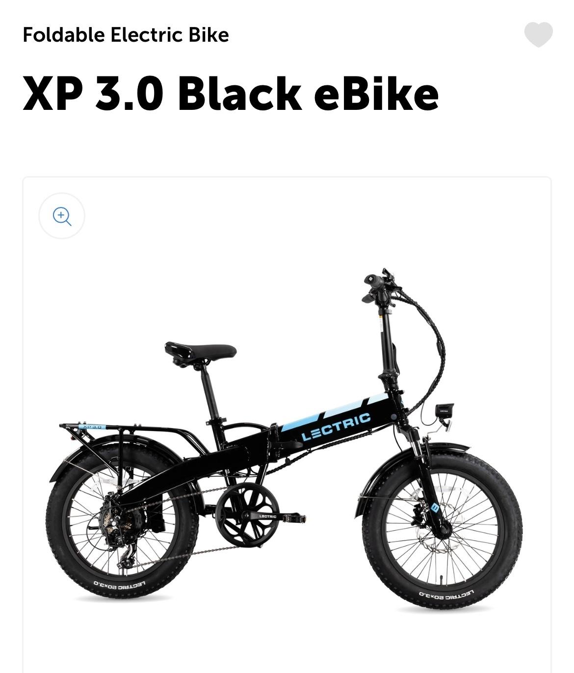 2023 Lectric eBikes XP 3.0 Black