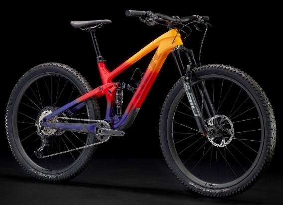 2021 Trek Top Fuel 9.8 XT Orange, Red, and Purple