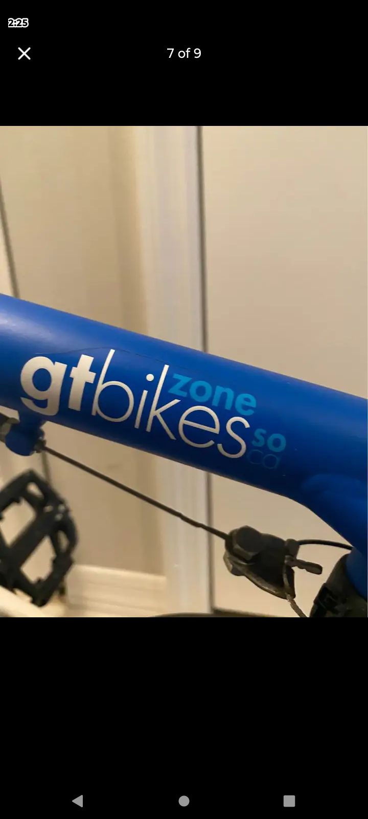 2009 GT Bicycles FE7GL11 BI-1318 Blue and White