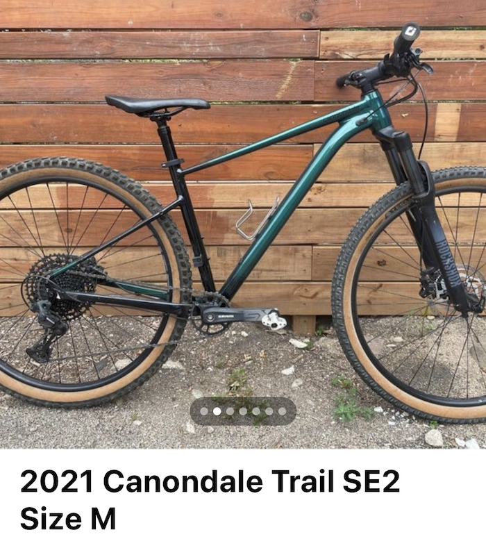2021 Cannondale Trail SE2 Black and Green