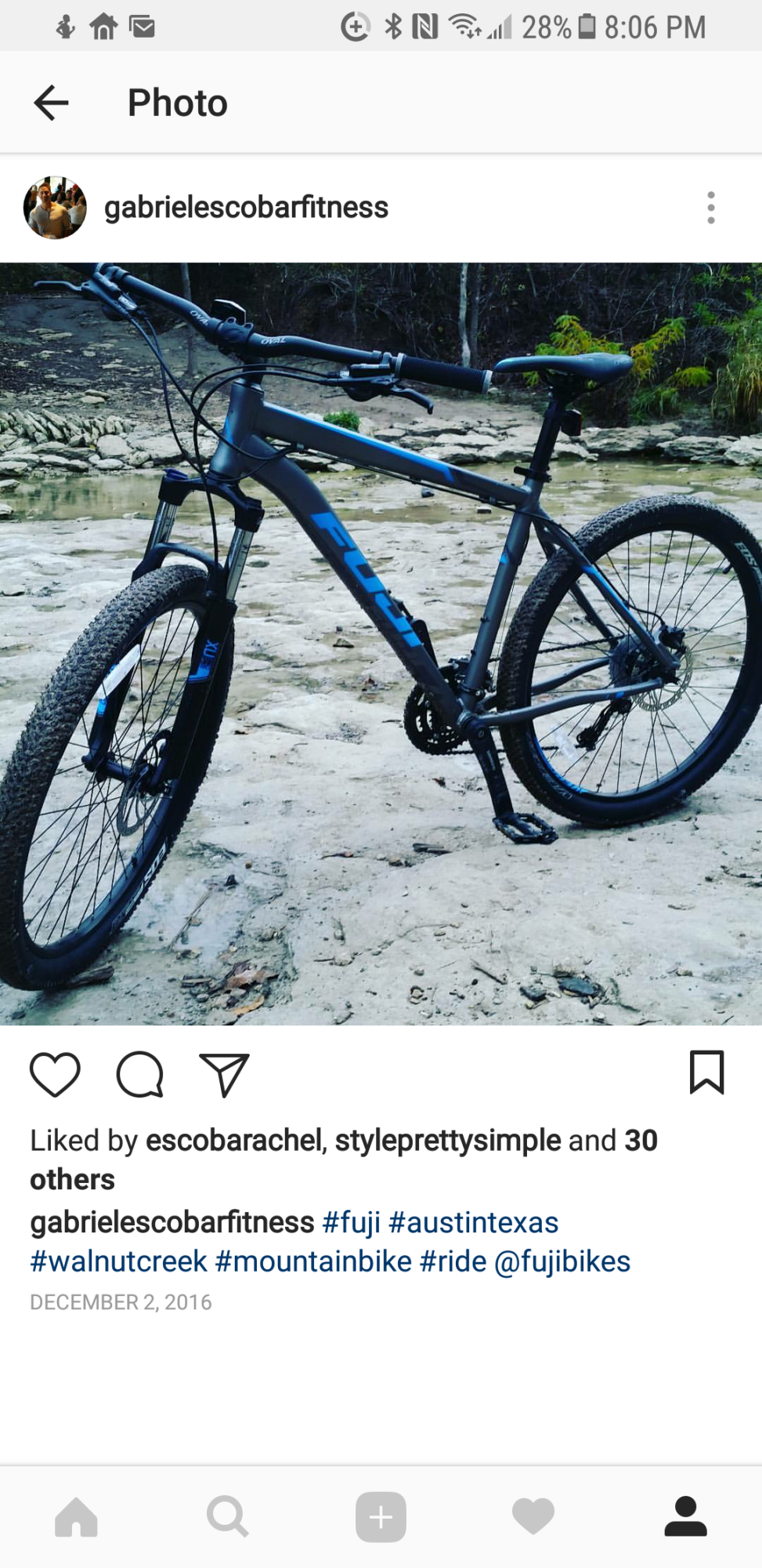 2017 Fuji Nevada 27.5 Silver or Gray and Blue