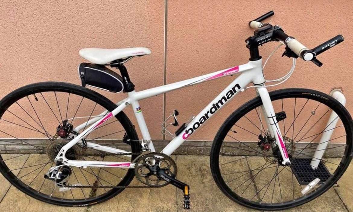 Boardman Bikes double-butted aluminium frame White