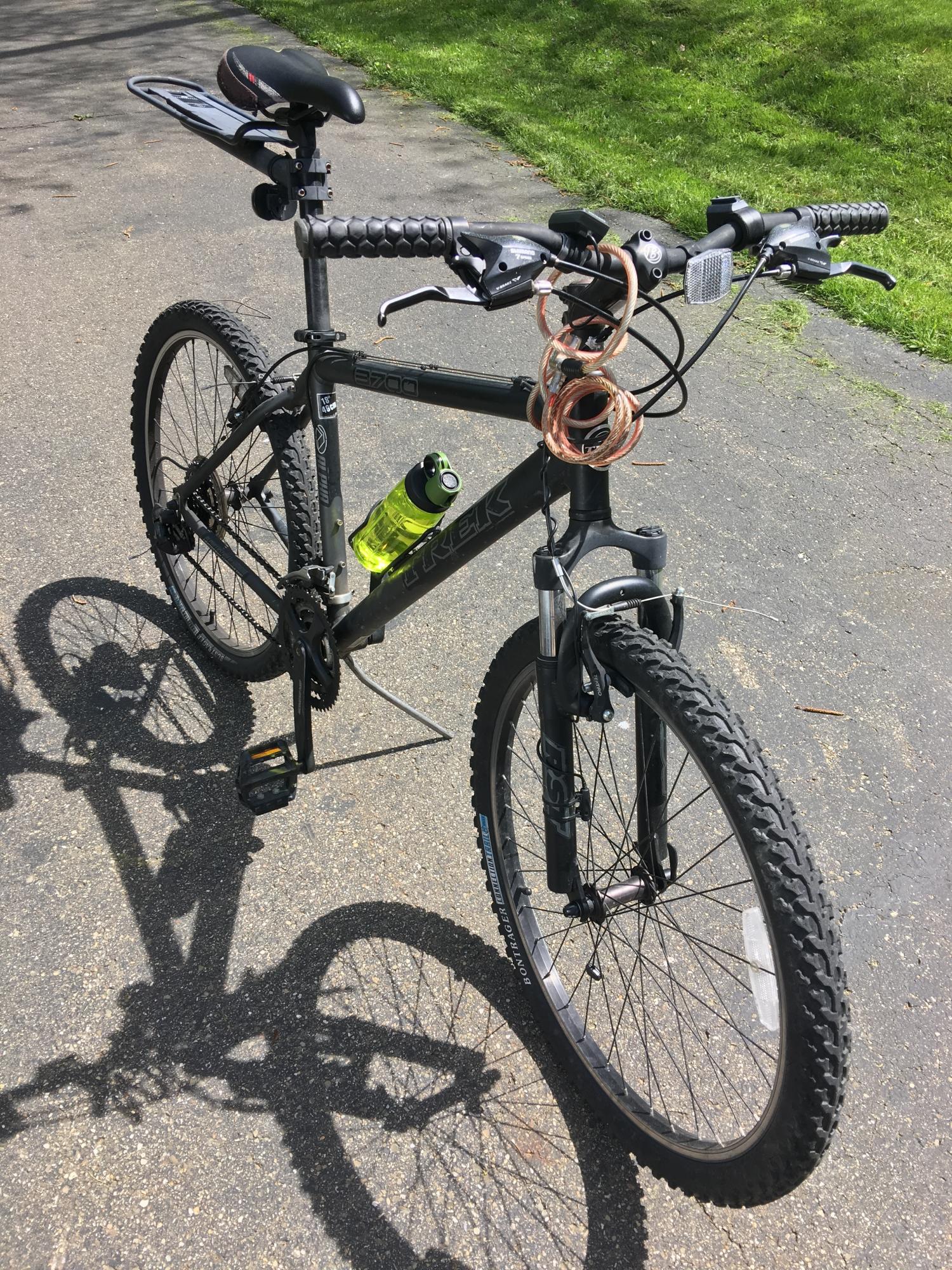 2010 Trek 3700 Black and Silver, gray or bare metal