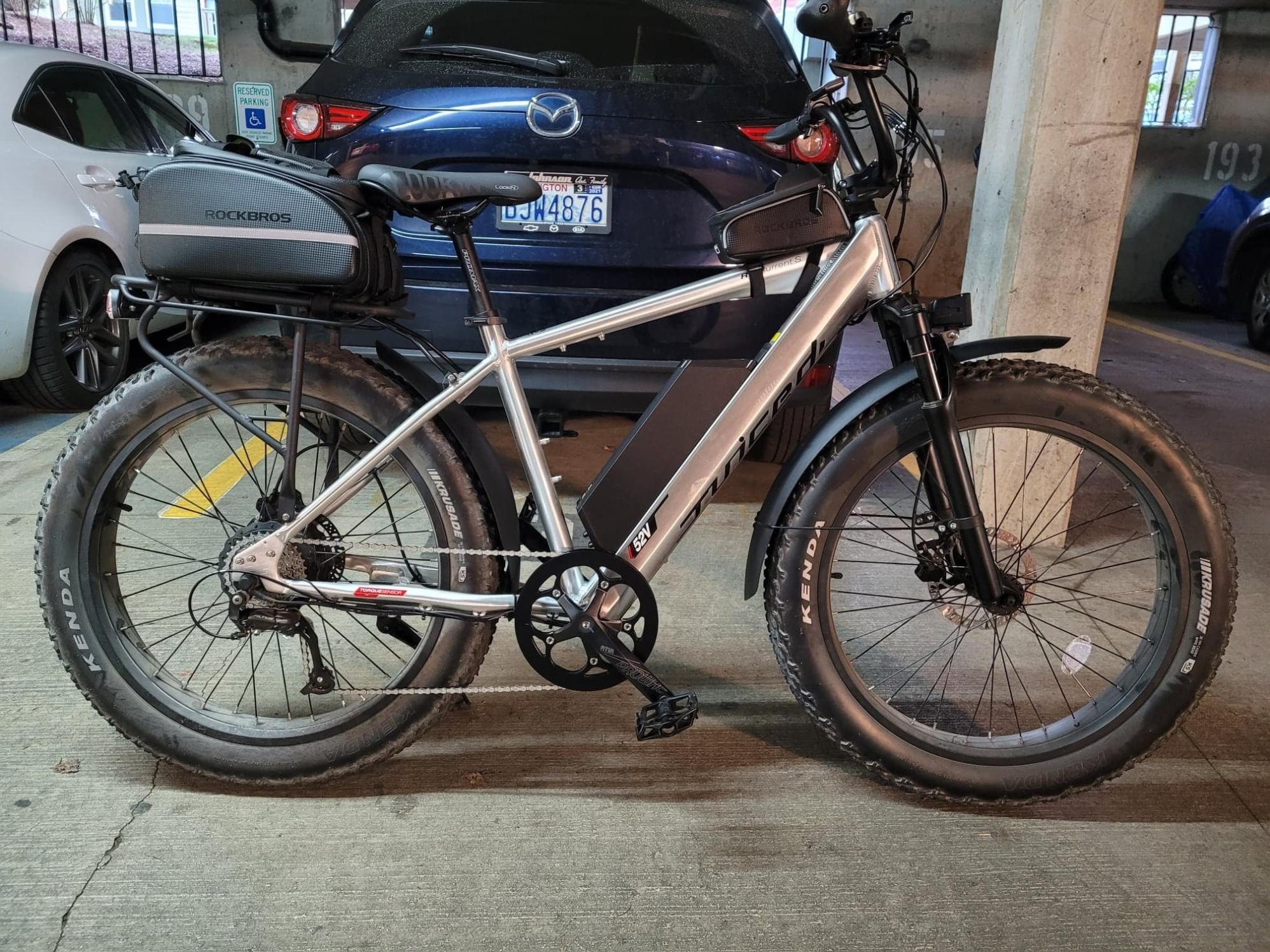 2020 Juiced Bikes RipCurrent S Silver, gray or bare metal