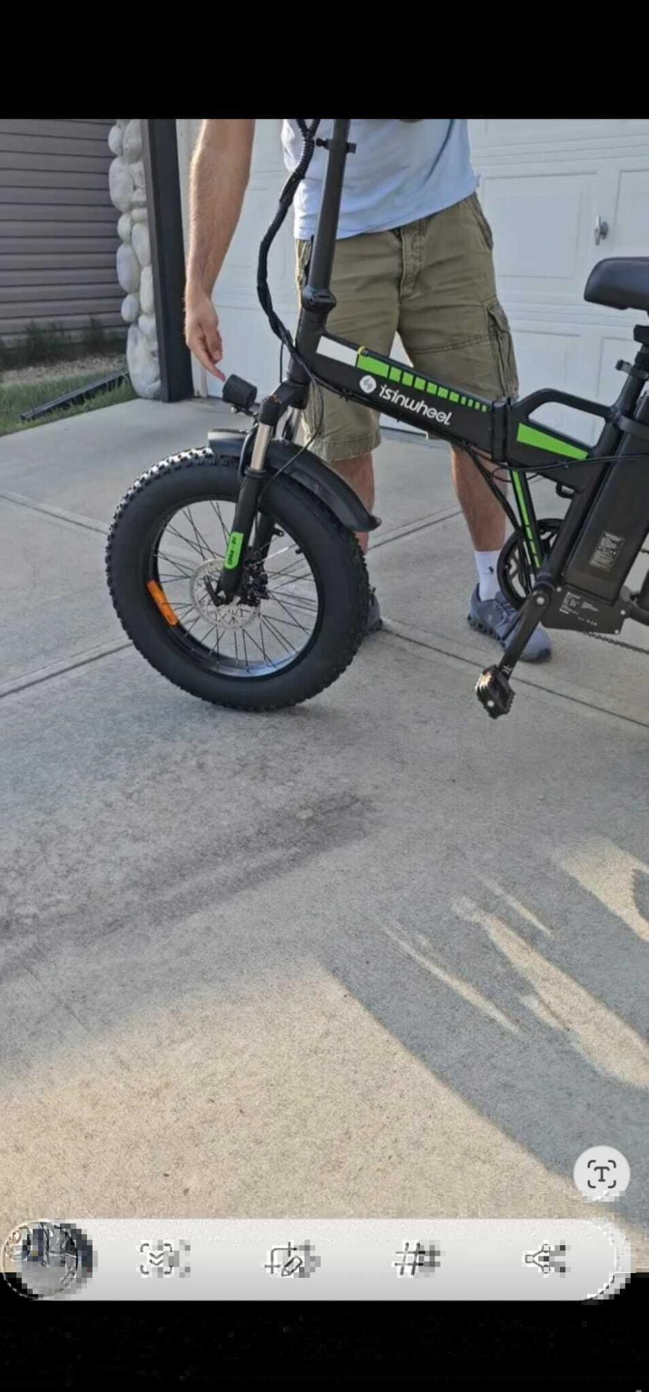 2024 Independent Fabrication foldale cruiser ebike Black, Green, and White