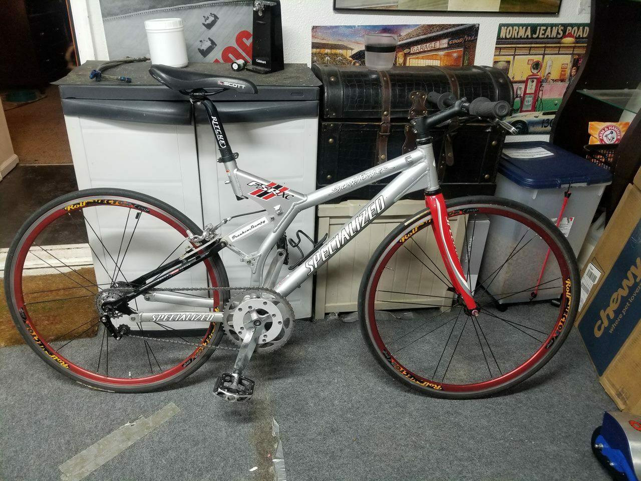 1999 Specialized FSR XC Silver, gray or bare metal
