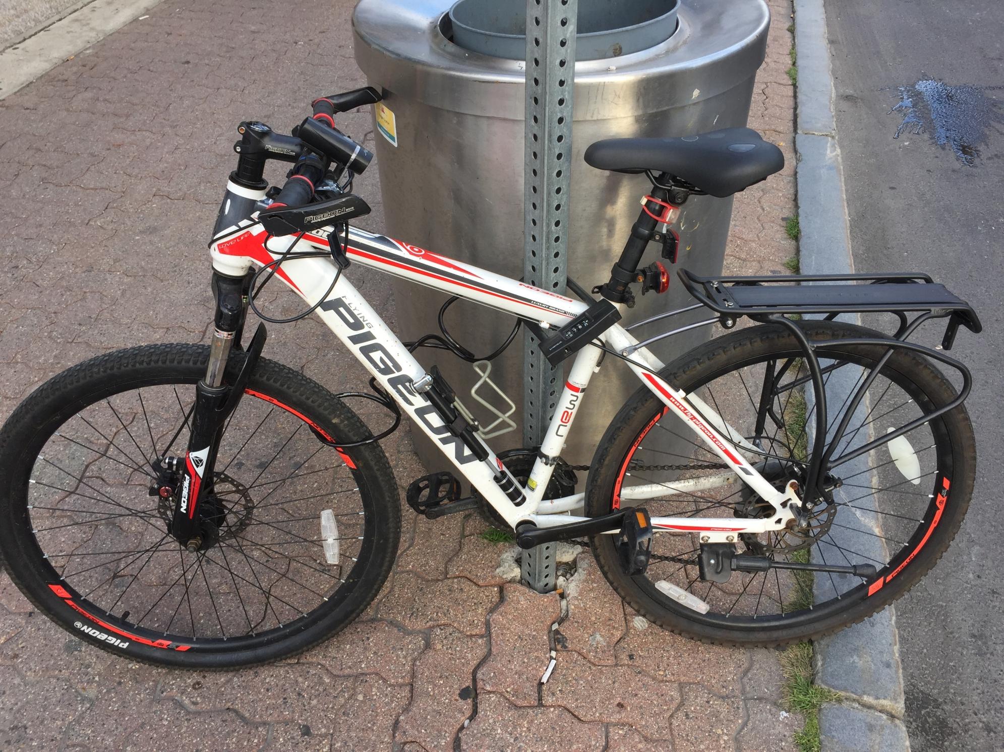 Flying Pigeon New White, Black, and Red