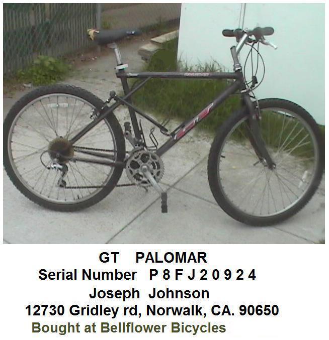1998 GT Bicycles PALOMAR  Black