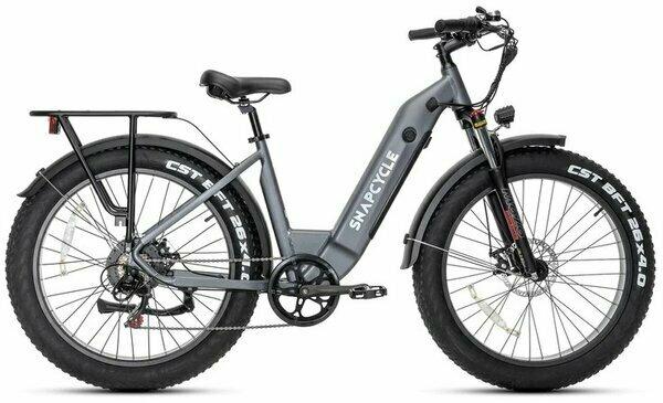 2023 Snapcycle R1 Step Thru Silver, gray or bare metal