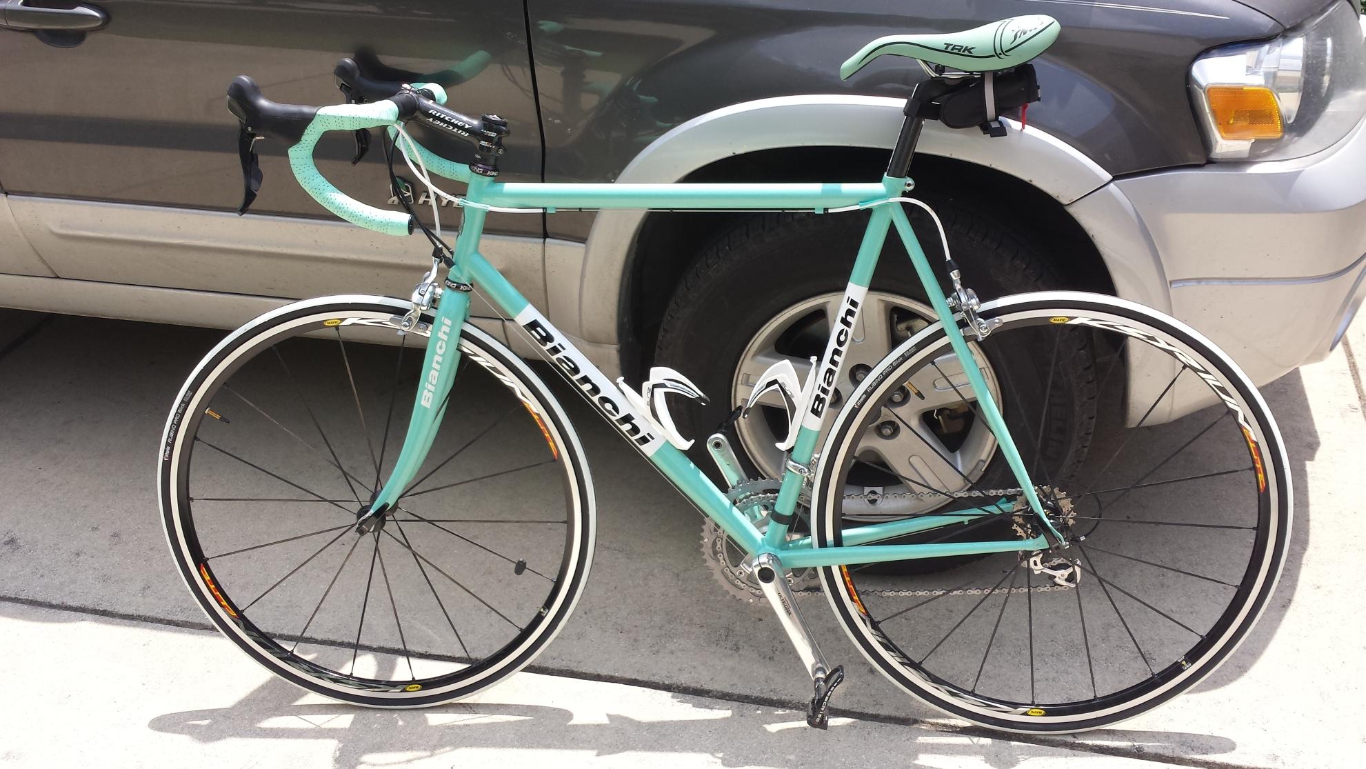 2001 Bianchi Boron XL Green and White