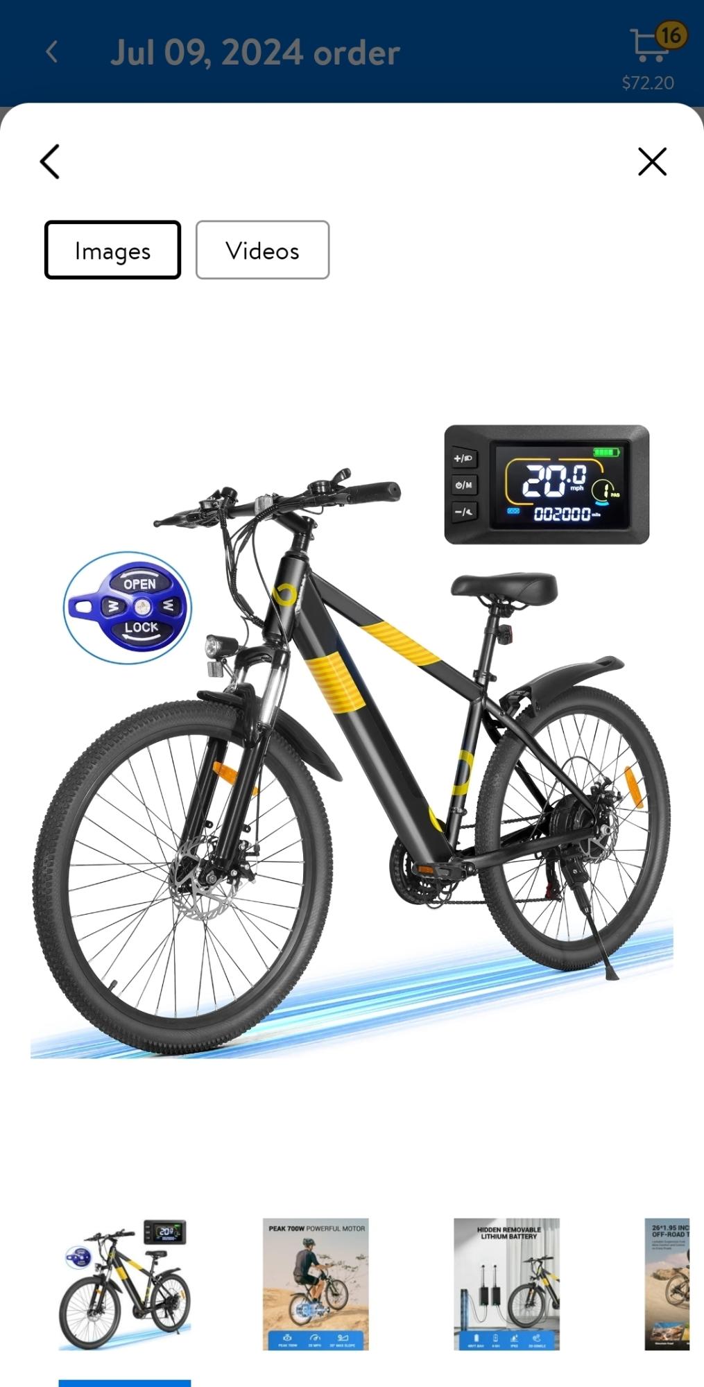 2024 Kispt EB263 Black and Yellow or Gold