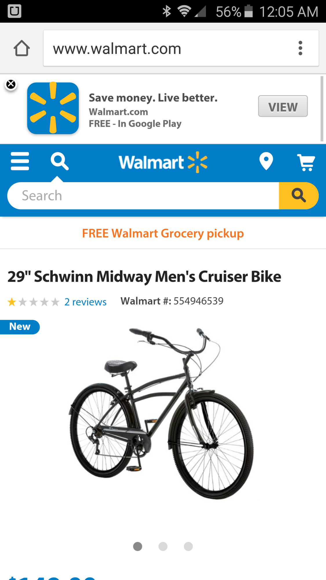 2016 Schwinn Cruiser Black