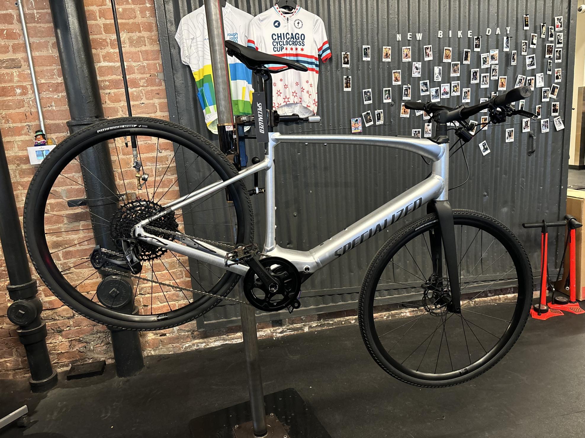 2024 Specialized Turbo Vado SL Silver, gray or bare metal