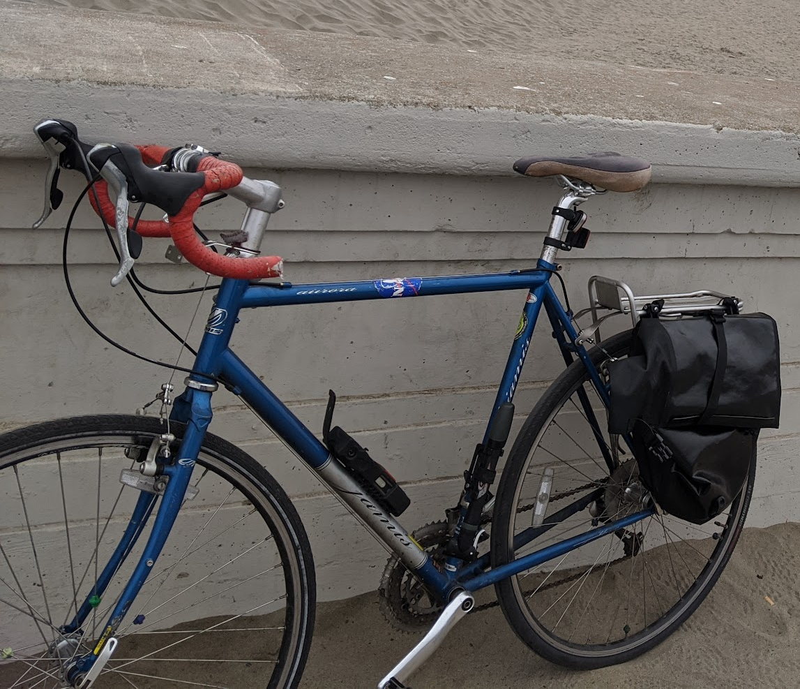 2010 Jamis Aurora Elite Blue and Silver, gray or bare metal