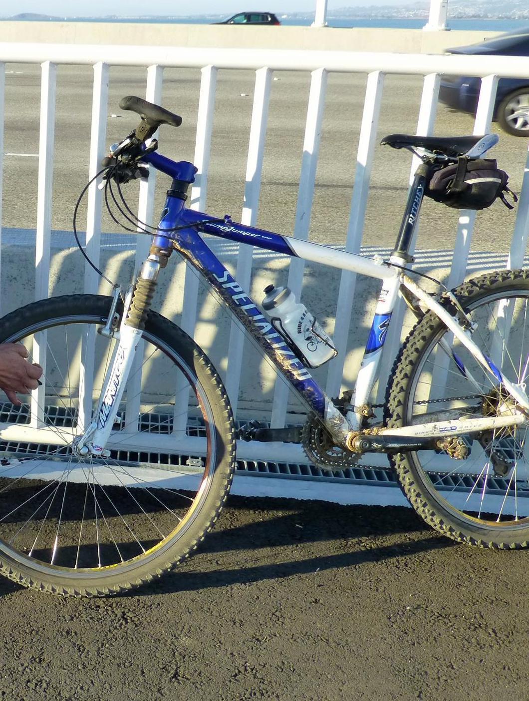 2001 Specialized Stump Jumper  White and Blue